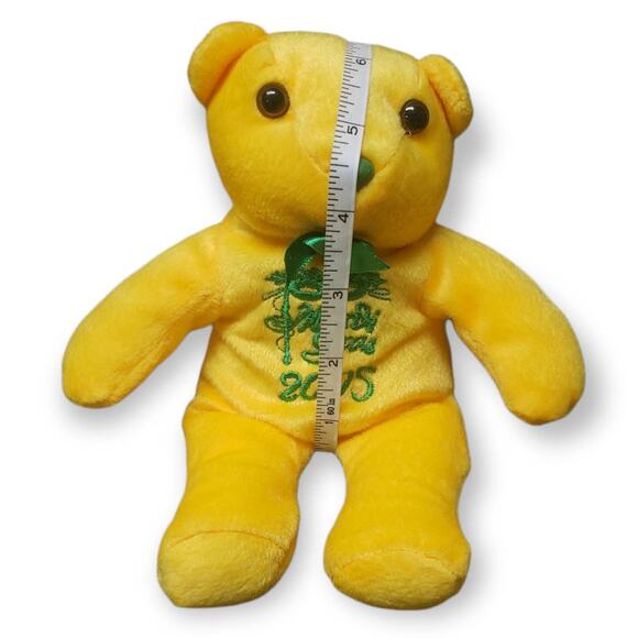 Mardi Gras 2005 Stuffed Yellow Plush Bear - Picture 5 of 5